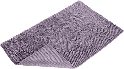 Non-Slip Microfiber Shag Bathroom Rug, Absorbent Plush Mat, 21" x 34"