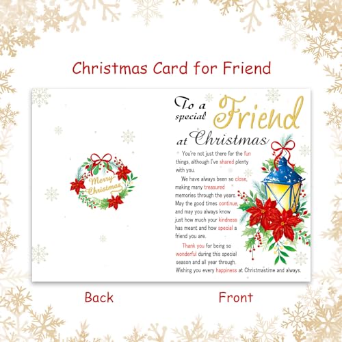 Christmas Friends Card & Stainless Steel Friend Keyring Set