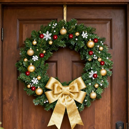 200pcs Artificial Holly Berries - Mini Christmas Fake Berries with Wire Stems for Wreaths & Decor (Wine Red)