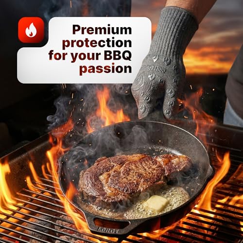 Heat Resistant Oven Gloves with Fingers - 932°F Extreme Protection