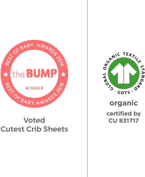 Burt's Bees Baby Organic Cotton Fitted Crib Sheet - Breathable Design for Standard Crib & Toddler Mattresses