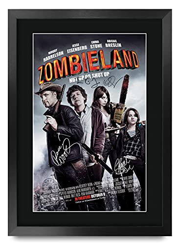 HWC Trading Zombieland 1 Woody Harrelson Framed Poster 16x12