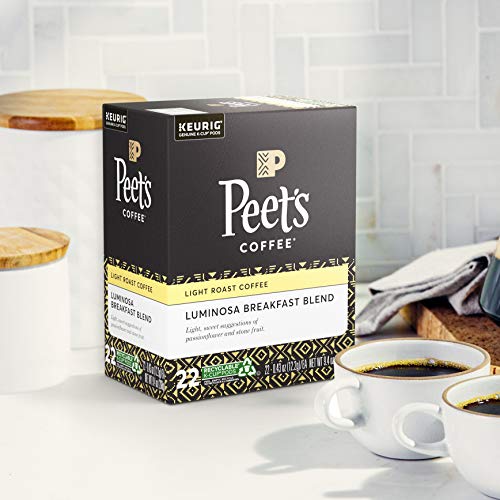 Peet¡¯s Coffee Luminosa Breakfast Blend K-Cup Coffee Pods for Keurig Brewers, Light Roast, 22 Pods