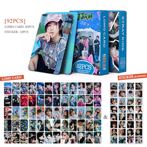 60 Pcs K-Pop Photo Card Set with 32 Stickers - Fan Collection Gift