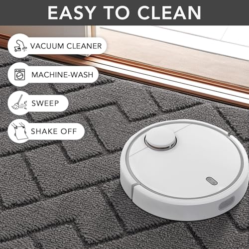 Indoor Dirt Trapper Doormat - 20"x32" Non-Slip Washable Entryway Mat