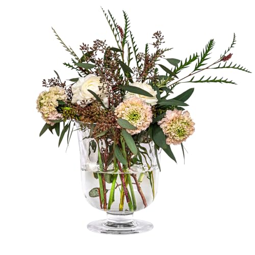 Juliska Puro 7-inch Handmade Glass Hurricane Candle Holder