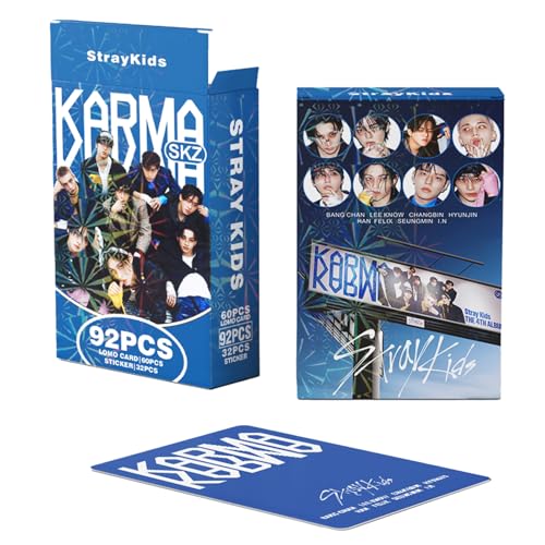 55-Piece K-Pop Album Lomo Photo Card Set with 32 Laptop Stickers