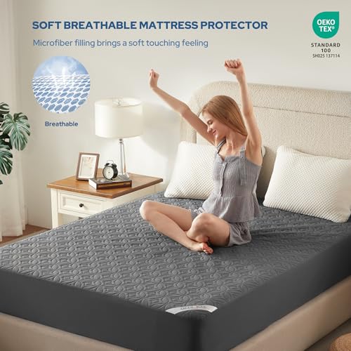 BEDLORE 2-Pack Queen Waterproof Mattress Protector - Deep Pocket Pad