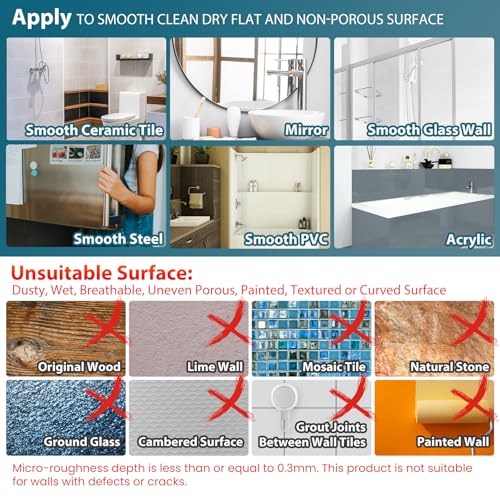 TAILI Shower Mirror Fogless for Shaving,Fogless with Tray