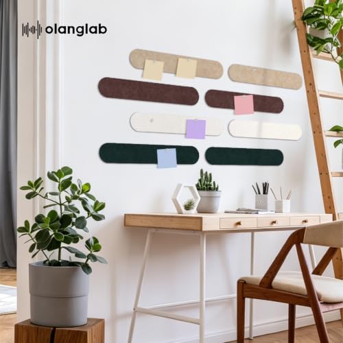 Felt Bulletin Board Strips 4-Pack, 24x16 Inch Wall Pin Board with Pins