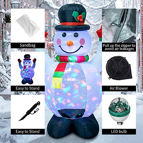 TRMESIA 4ft Christmas Inflatable Snowman Decoration - Outdoor & Indoor Holiday Decor