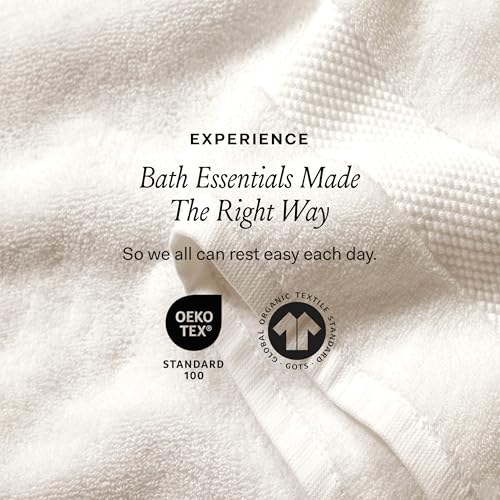 6-Piece Organic Cotton Plush Bath Towel Set - Ultra Soft & Absorbent