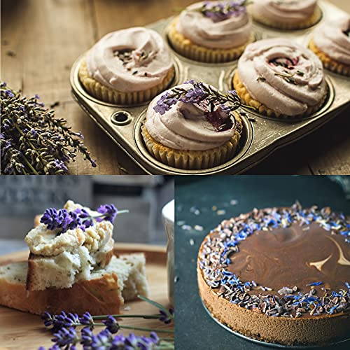 Culinary Grade Dried Lavender Flowers for Baking, Tea, and DIY Sachets