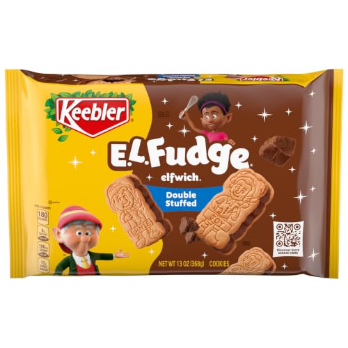 Keebler E.L. Fudge Double Stuffed Elfwich Sandwich Cookies 13 Oz - Pack of 1