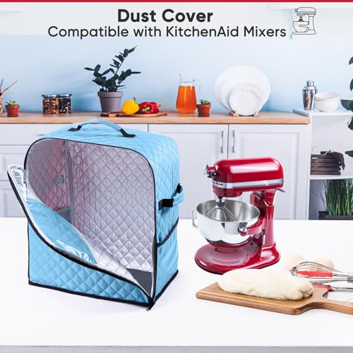 Quilted Stand Mixer Cover with Sliding Base for 6-8 Quart Bowl-Lift Mixers