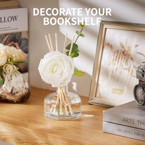 Floral Reed Diffuser Set, 7.1oz Long Lasting Home Fragrance with 7 Sticks