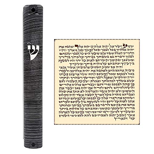5-Inch Waterproof Mezuzah Case with Scroll - Indoor Outdoor Jewish Judaica