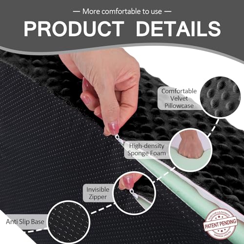 Ergonomic Wedge Pillow for Side Sleeping - Non-Slip Foam Support