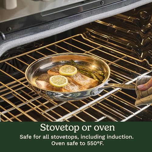 11-Piece Stainless Steel Cookware Set, Induction Compatible Pots & Pans