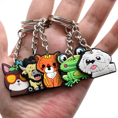 Bulk Keychain Assortment - 100/200 Piece Random Variety Pack for Party Favors