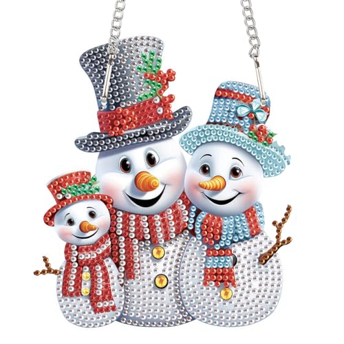 AiYuanzsh Christmas Snowman 5D Diamond Painting Ornament Kids & Adults DIY Craft