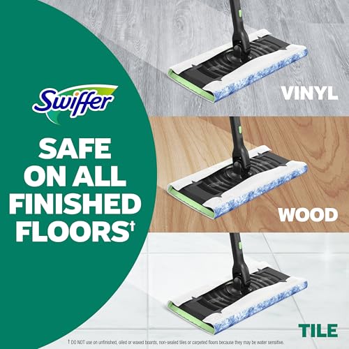 Heavy Duty Wet Mop Refill Pads - Multi-Surface Floor Cleaning Cloths (20 Pack)