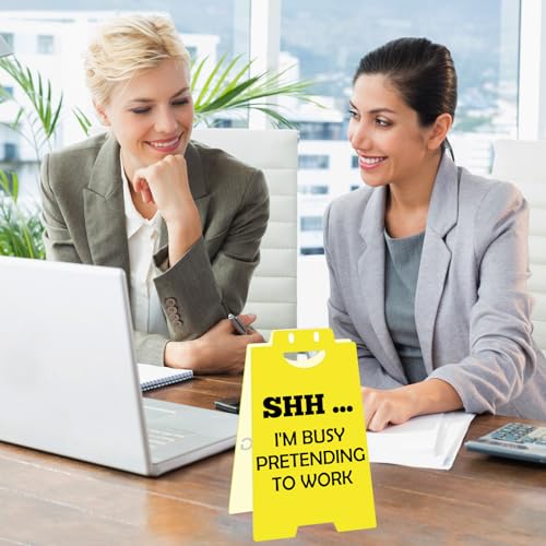 Funny Office Desk Sign - Humorous Gag Gift for Coworker & Boss