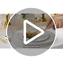 50 Guests Red & Gold Disposable Plastic Plates Dinnerware Set - 350 Pcs