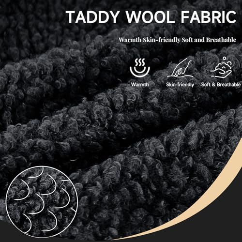 Soft Armless Accent Chair Slipcover - Black Teddy Fabric