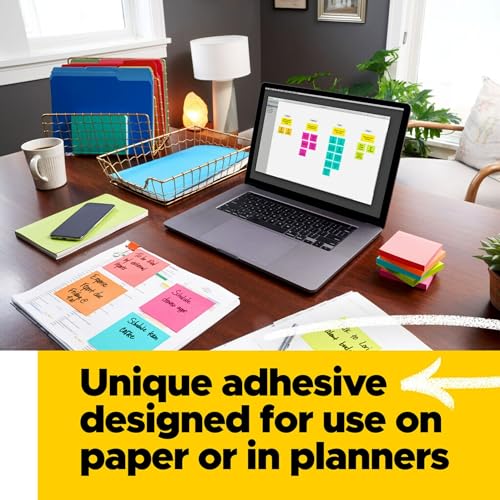 Sticky Notes, 3x3 Inches, 3 Lined Pads - Poptimistic Collection