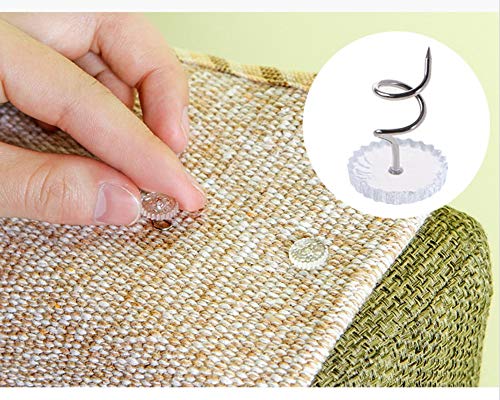 50 Clear Twist Pins for Upholstery & Slipcovers - Secure Fabric
