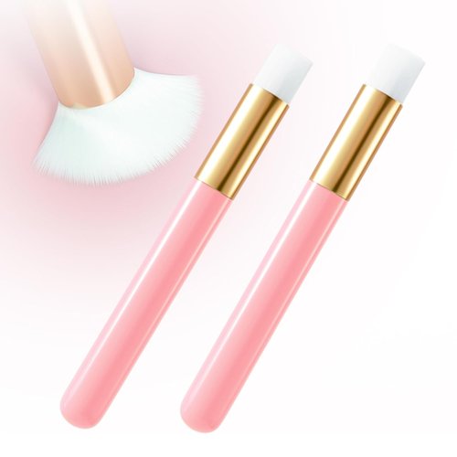 Buqikma Lash Brush Cleaning Set - 2 Pieces with Shampoo Brushes & Blackhead Remover Tool | Pink