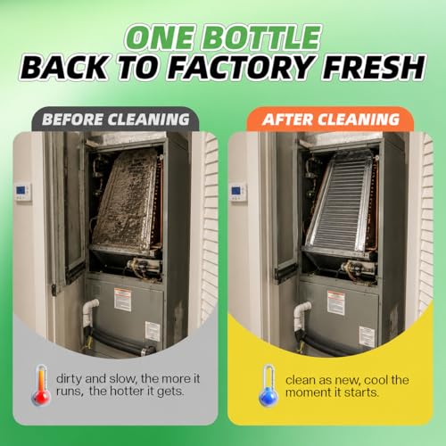 Foaming AC Coil Cleaner Spray 57oz for Evaporators and Condensers