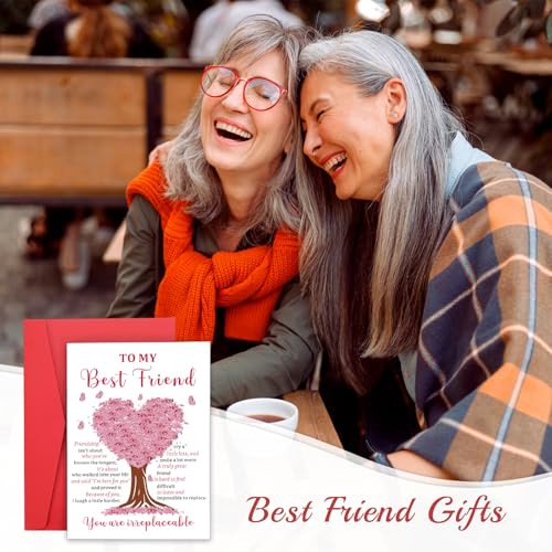 To My Best Friend Card - Friendship Card for Women | Graduation, Birthday, Valentines Gifts