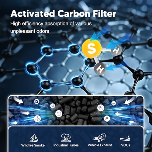 3-in-1 Replacement Air Purifier Filter 2-Pack Activated Carbon