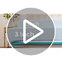 Linenspa 3-Inch Gel Memory Foam Mattress Topper - Twin XL Cooling Pad