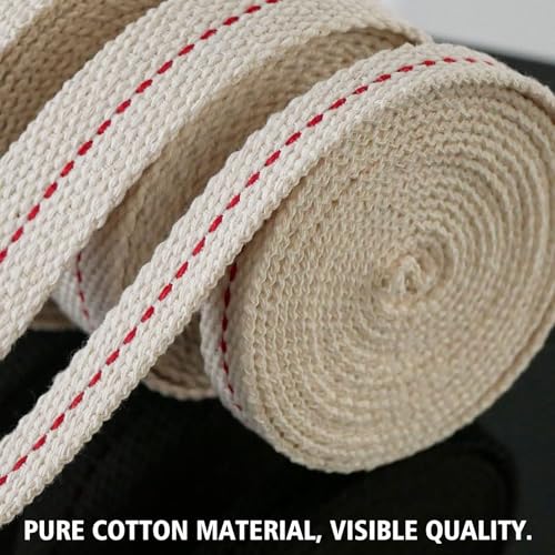 Cotton Oil Lamp Wicks - 39 Feet, 3 Sizes for Lanterns & Burners