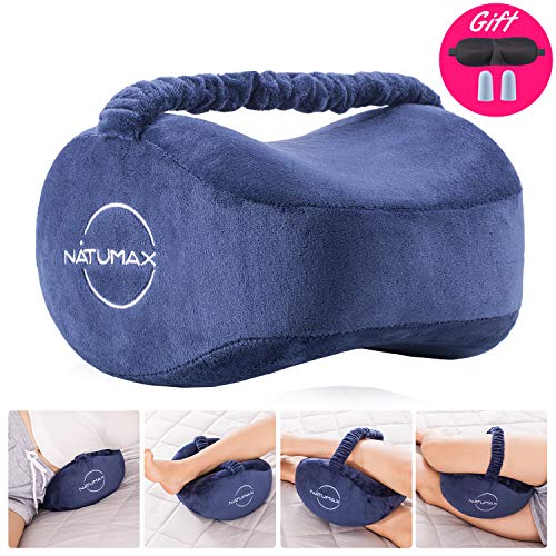 Memory Foam Knee Pillow for Side Sleepers - Pain Relief & Comfort