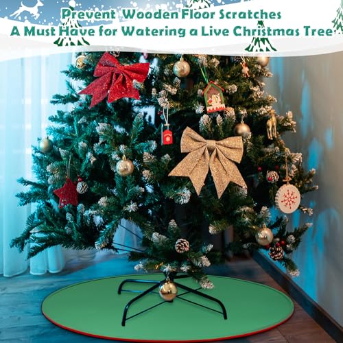 30-Inch Silicone Christmas Tree Mat - Reversible Waterproof Floor Protector