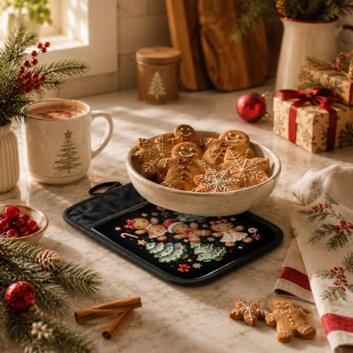 Gingerbread Christmas Tree Pot Holders Heat Resistant - JWYNB, Grd Kitchen Theme 23