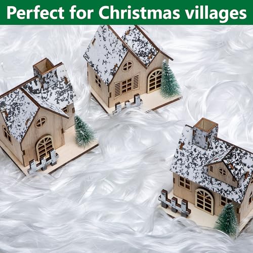 Fluffy White Tinsel Angel Hair Artificial Snow - 7 oz / 200g Table Scatter