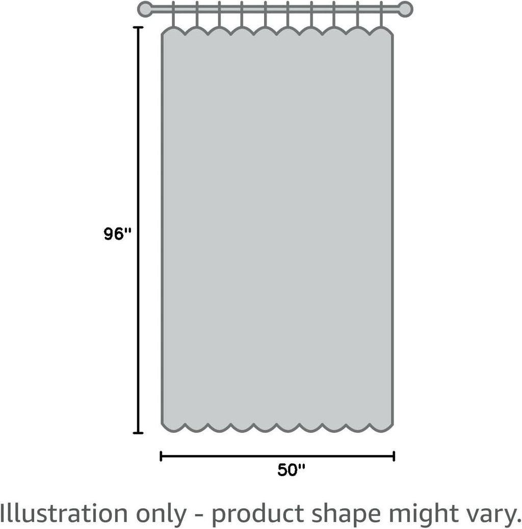 Skiennix 100% Blackout Linen Curtains - Thermal Insulated Drapes, 50" W x 96" L, Sage Green | 2 Panels Set