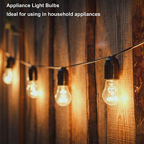 40W High Temperature Oven Light Bulb, E26 Medium Base, 2-Pack