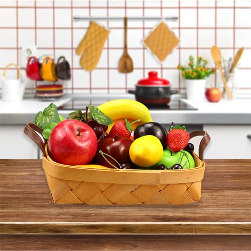 20 Pcs Artificial Fruit Set - Realistic Faux Fruits for Home Decor