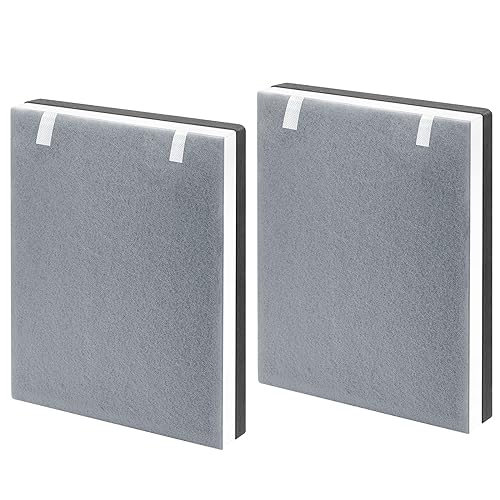 2-Pack 3-in-1 Air Purifier Replacement Filter with Activated Carbon