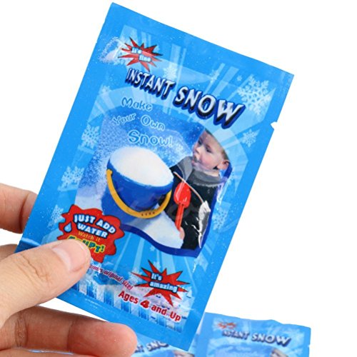 Instant Fake Snow Powder (40 Pack) - Reusable Artificial Snow for Holiday Decor