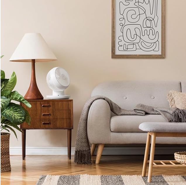Air Circulator Fan with Remote and 360° Oscillation