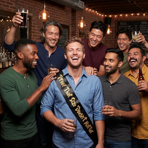 Funny Bachelor Party Sash for Groom - Satin Glitter Groom Party Accessory