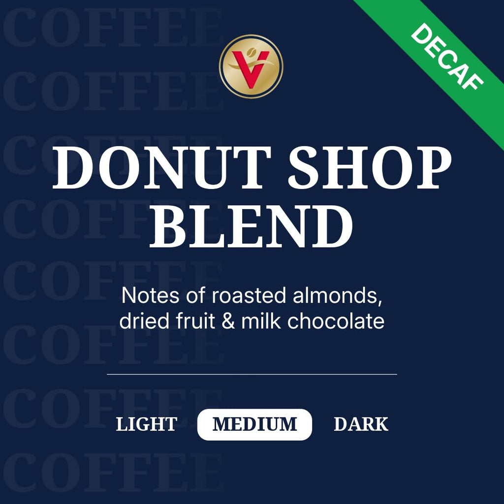 Victor Allen's Coffee Decaf Donut Shop Blend - Medium Roast Single Serve Pods | 42 Count for Keurig