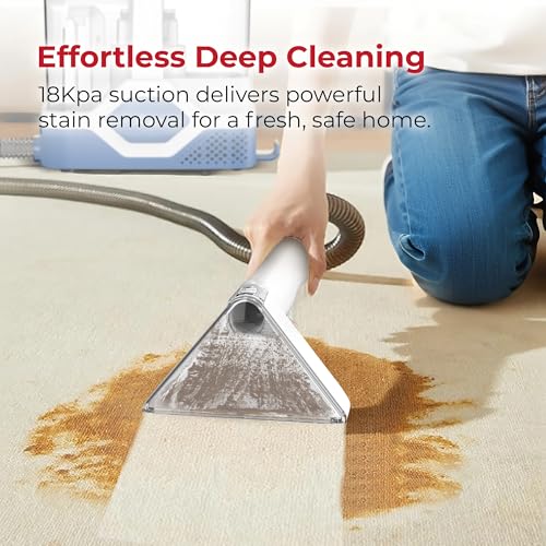 Portable Carpet and Upholstery Spot Cleaner, 600W Powerful Suction Vacuum
